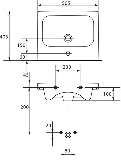Раковина Cersanit Colour COL 50 S-UM-COL50/1-w - 16