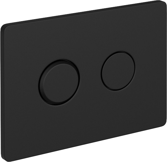 Кнопка смыва Cersanit Accento Circle 63839 черная матовая - 1