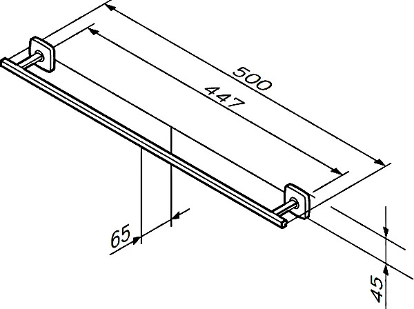Полотенцедержатель AM.PM Gem A90346400 - 5