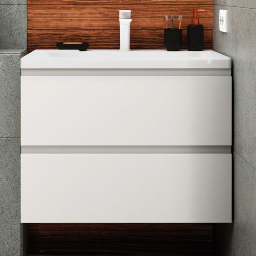 Тумба для комплекта Art&Max Bianchi 75, подвесная, белый матовый AM-Bianchi-750-2C-SO-BM - 0