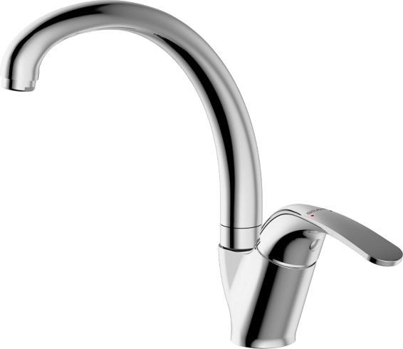 Смеситель Bravat Fit F7135188CP-1-RUS для кухонной мойки - 0