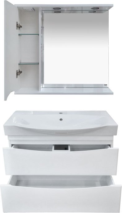 Зеркало Misty Элвис 85 L белый П-Элв-01085-011Л - 2