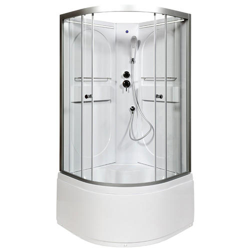 Душевая кабина Deto L 80х80 хром  L680NLED - 0