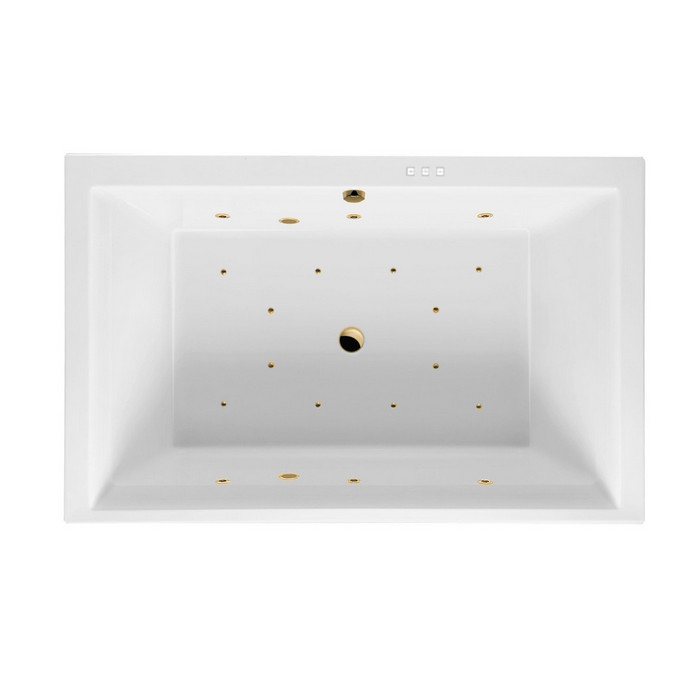 Ванна акриловая Excellent Crown Lux Relax 190х120 с гидромассажем белый - золото WAEX.CRO19.RELAX.GL - 0