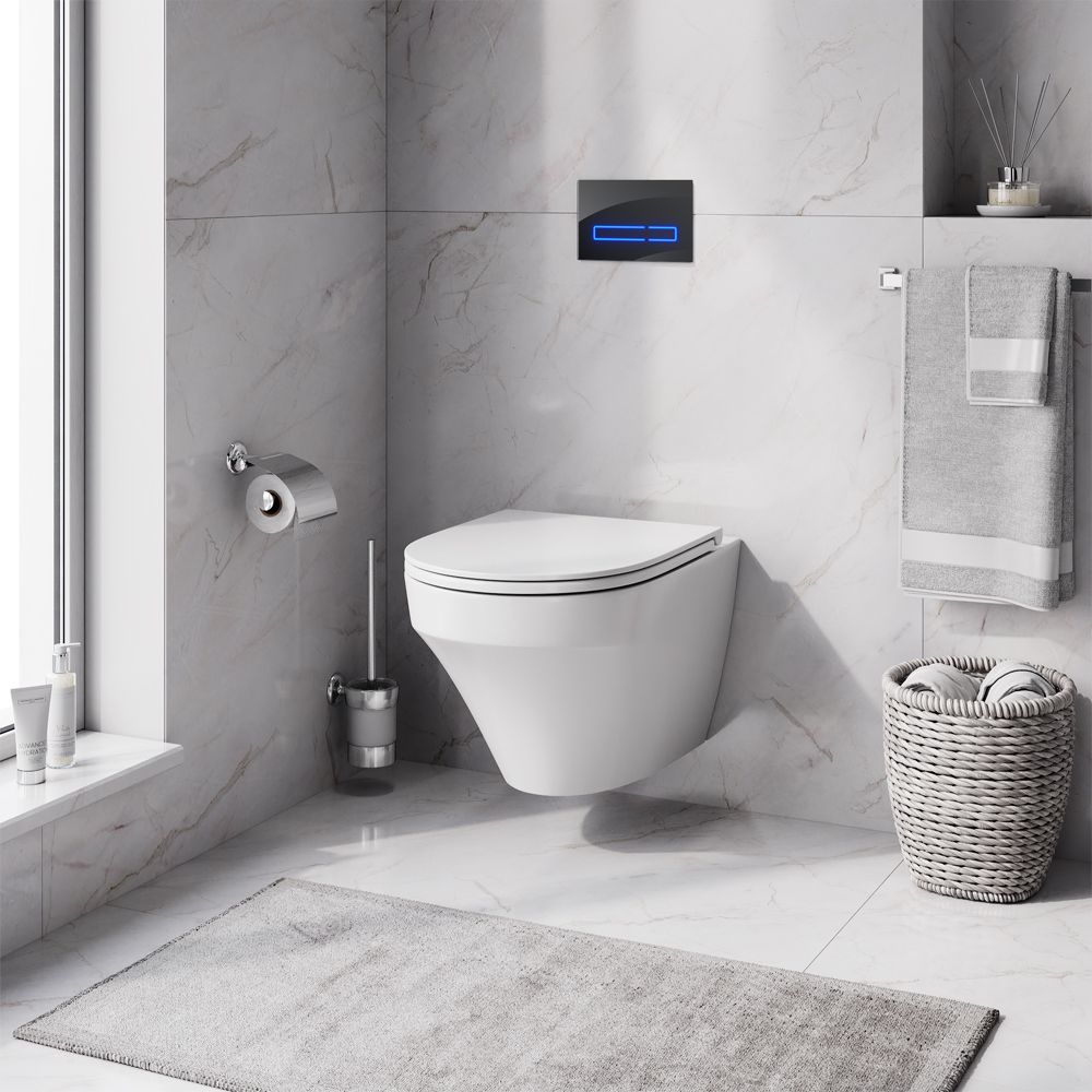 Комплект AM.PM Inspire IS450A38.501700 с сиденьем микролифт, сенсорная кнопка - 1