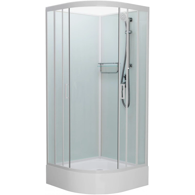 Душевая кабина Frank 90х90 белая стекло матовое 20025 - 0