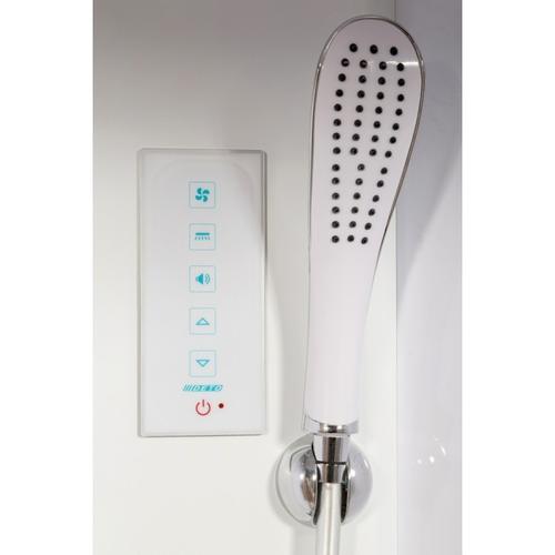 Душевая кабина Deto L 80х80 хром  L680LED - 5