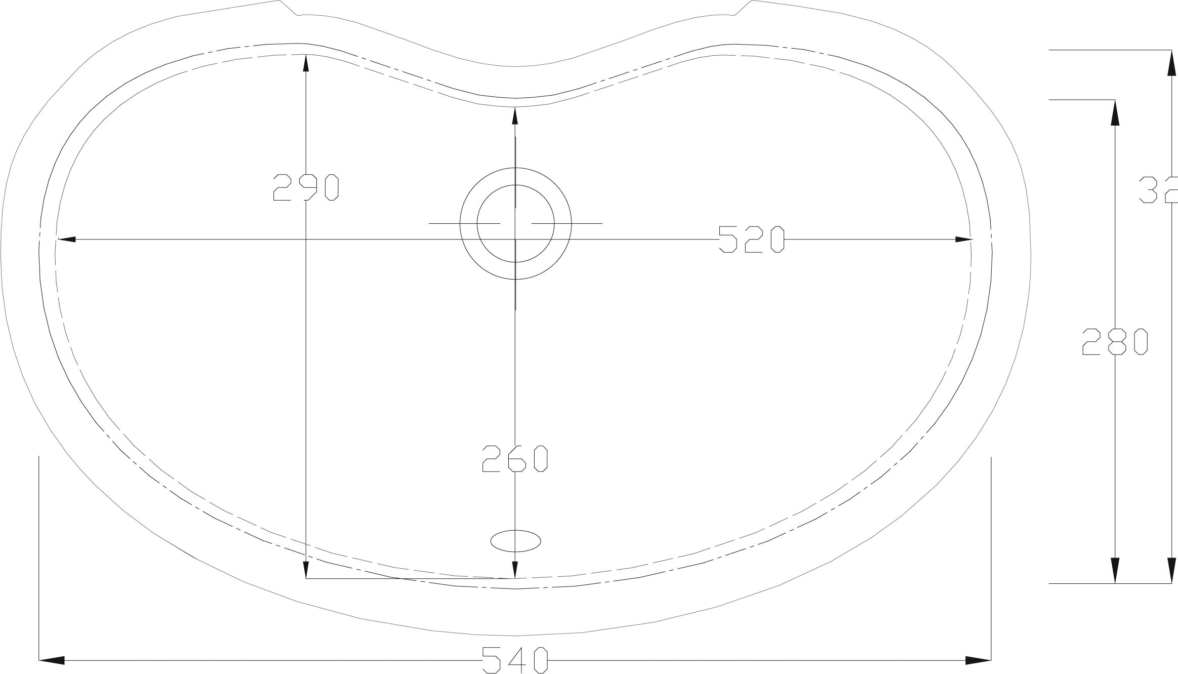 Встраиваемая раковина ArtCeram Idea 60 см  IDL001 01;00 - 4