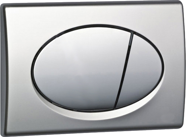 Кнопка смыва AlcaPlast ALCA M72 хром матовый - 0