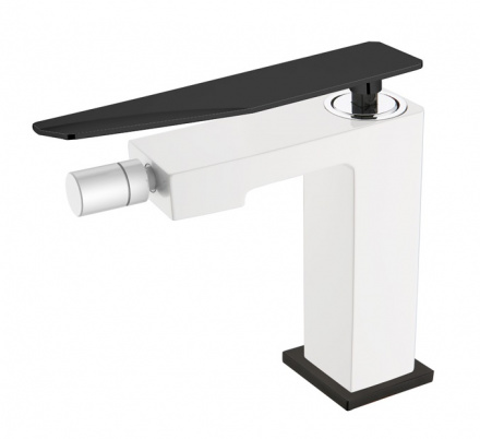 Смеситель для биде Boheme Q белый с черным 146-WB.2 - 0