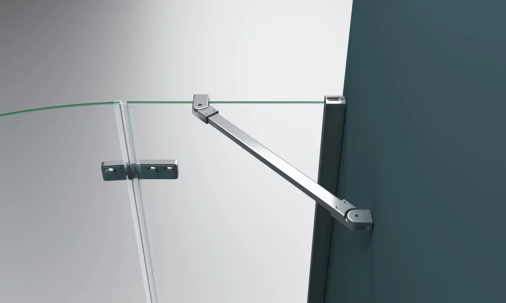 Душевой уголок BelBagno Kraft 100х100 профиль хром стекло прозрачное KRAFT-R-2-100-C-Cr - 4