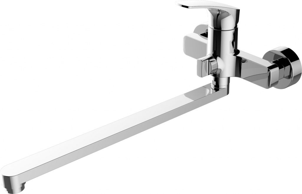 AF330-21C Aquanet Static, смеситель для ванны с дл.изливом, хром (237445) - 0