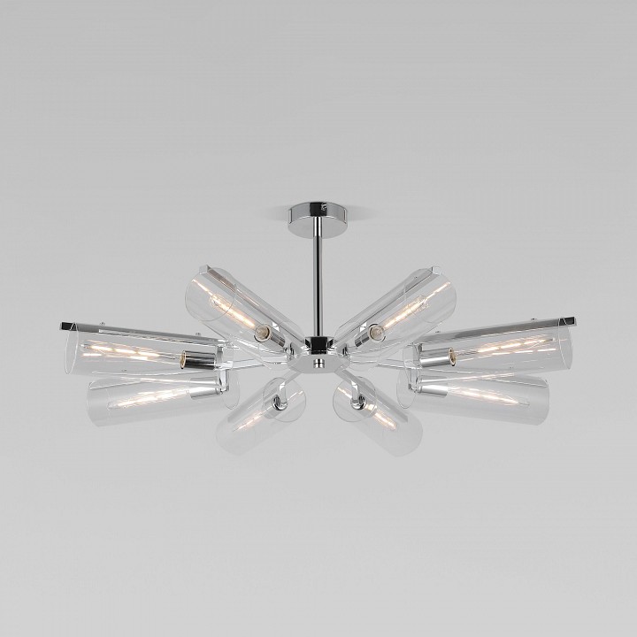 Люстра на штанге Eurosvet Trompeta 70144/8 хром - 0