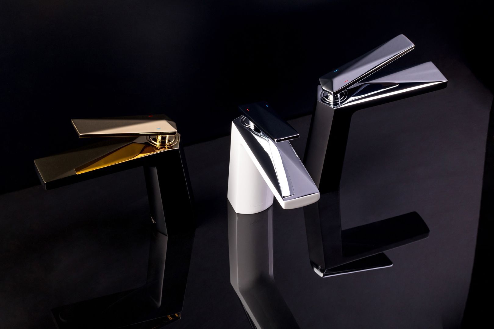 Смеситель для раковины Boheme Venturo белый, хром  371-W - 2