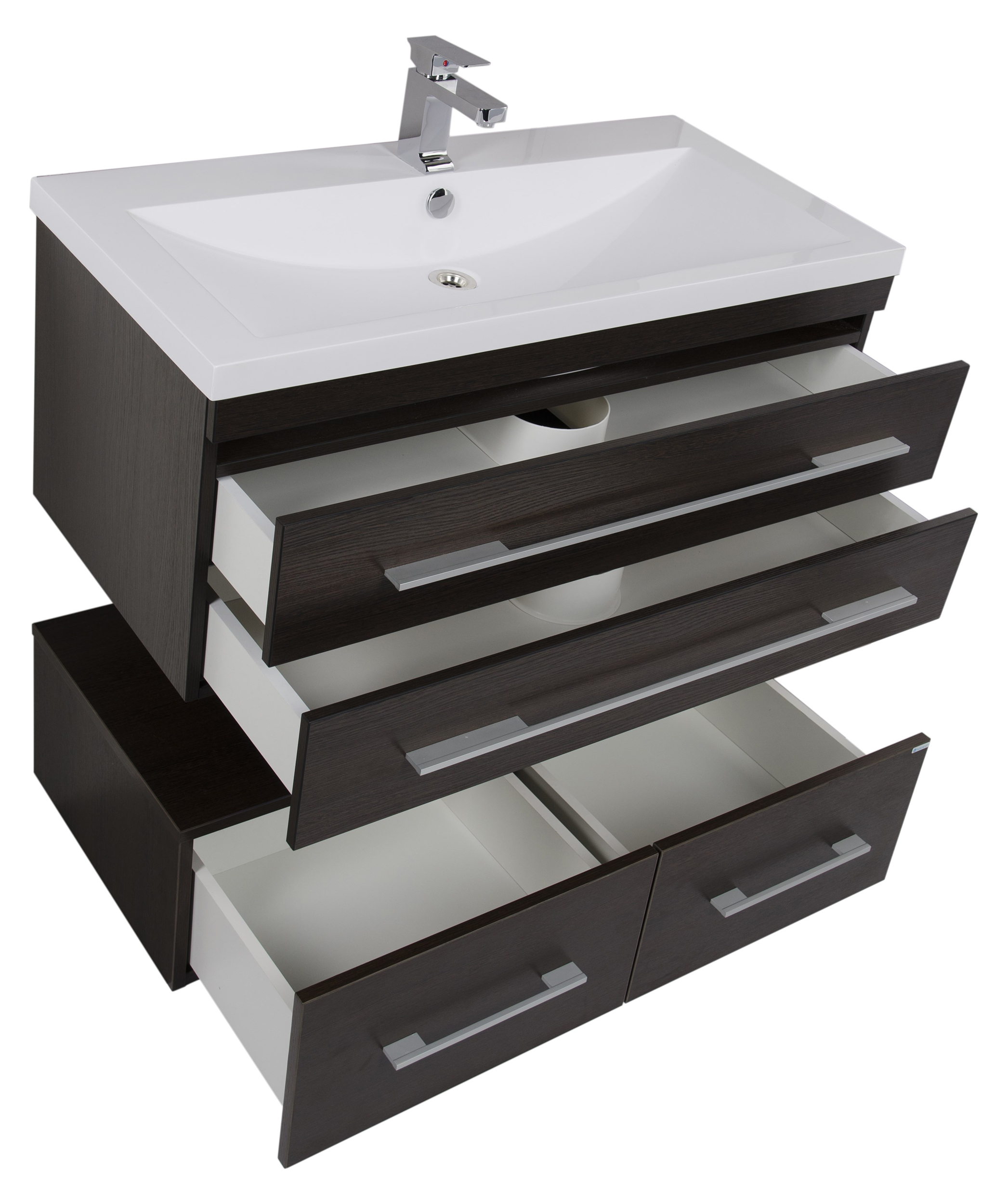 Тумба Aquanet Нота 100 подкатная венге 00170750 - 11