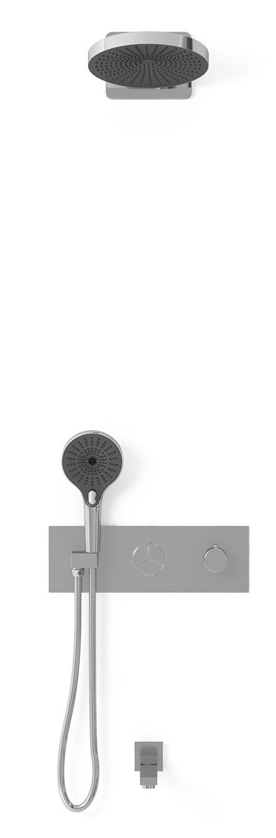 Душевой комплект Vincea Inspire с термостатом хром VSFW-432TI1CH - 1