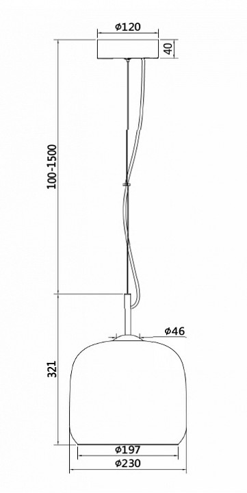 Подвесной светодиодный светильник Maytoni Madmen MOD128PL-L6AM - 3