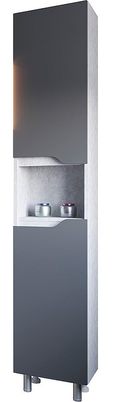 Шкаф-пенал Stella Polar Абигель 35 серый SP-00001036 - 0