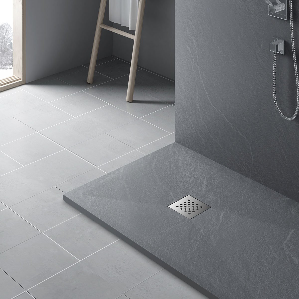 Поддон для душа Vincea VST-4SR8012G 120x80 серый - 1