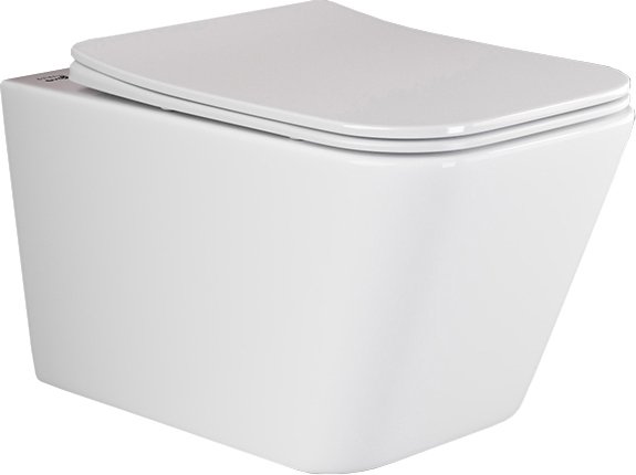 Унитаз подвесной Ceramica Nova Metric Rimless с микролифтом, безободковый CN3007 - 0