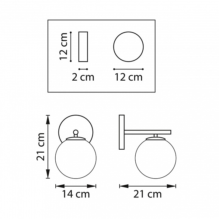 Бра Lightstar Croco 815513 - 1
