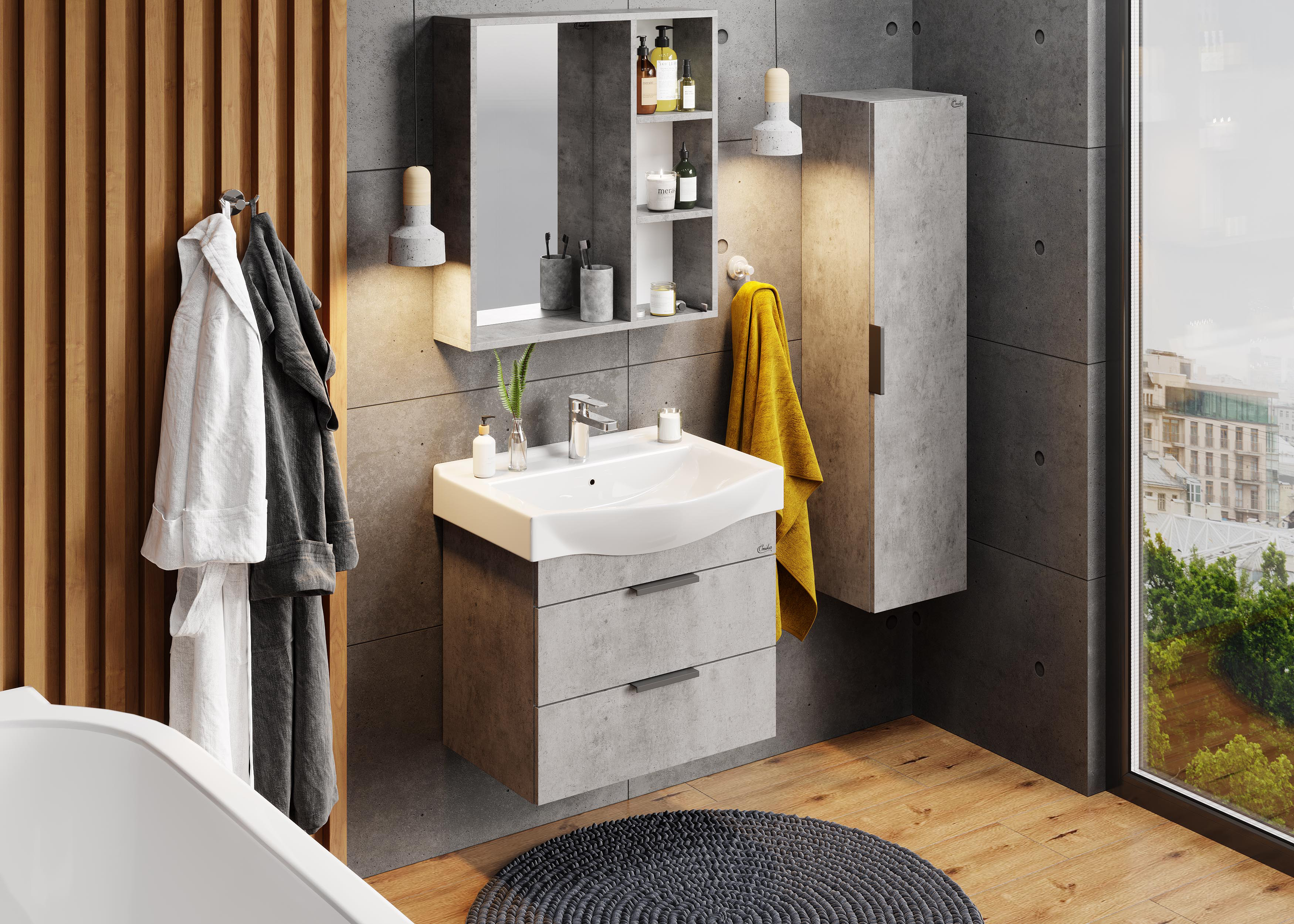 Комплект мебели Onika Девис 65 бетон чикаго (106546) - 1