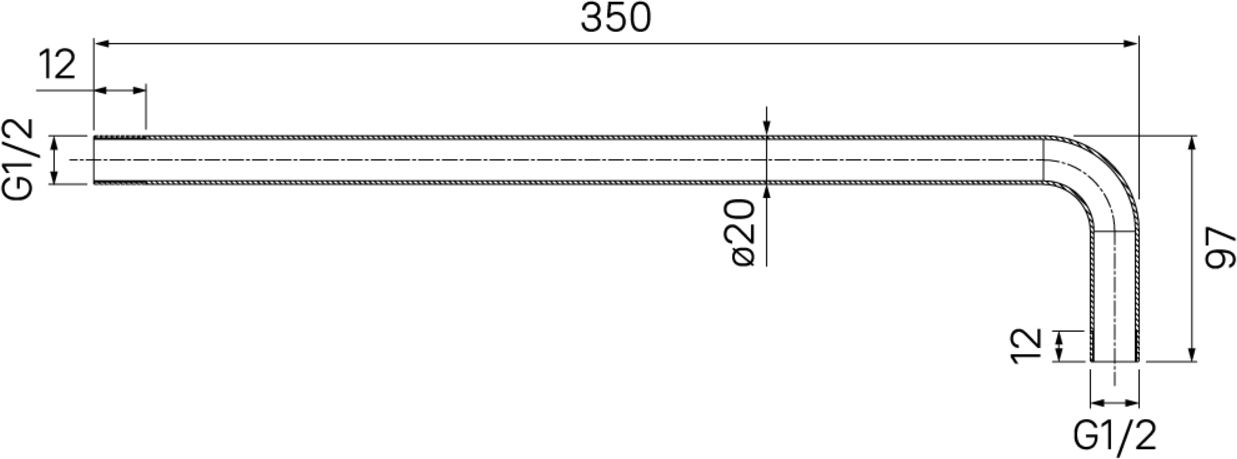 Кронштейн для верхнего душа Iddis 001BB35i61 - 2