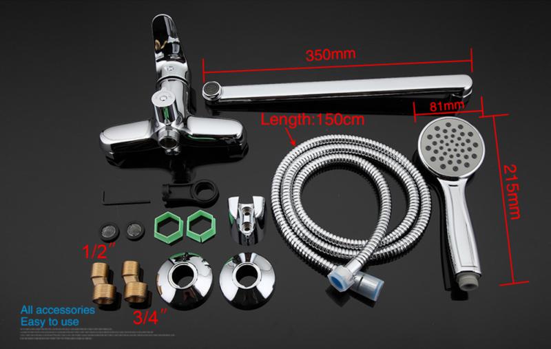 Смеситель для ванны Gappo Vantto G2236 - 12