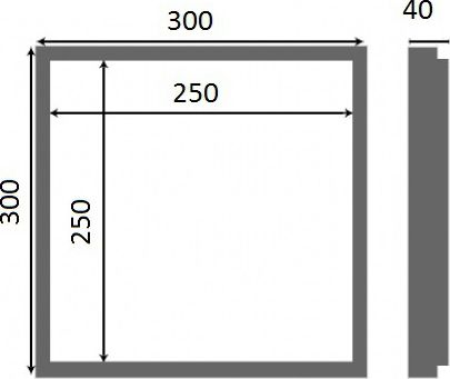 Люк настенный Люкер К 30x30 - 7