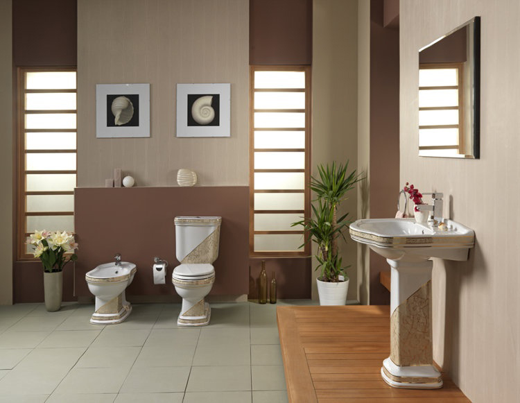 Унитаз-компакт Creavit Klasik KL311-ОЕ диагональ беж - 1