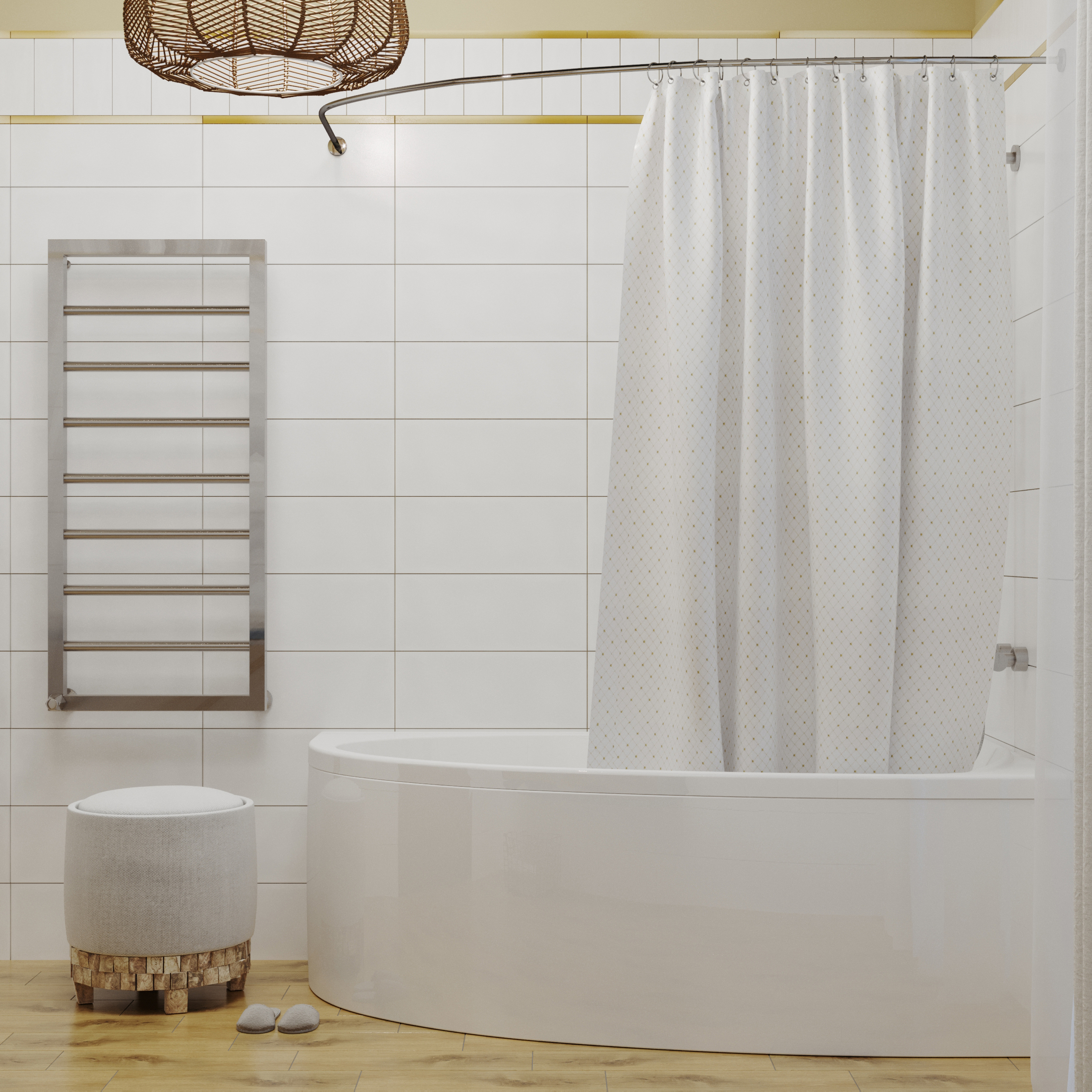 Акриловая ванна DIWO Валдай 170x95 L с каркасом 567966 - 7