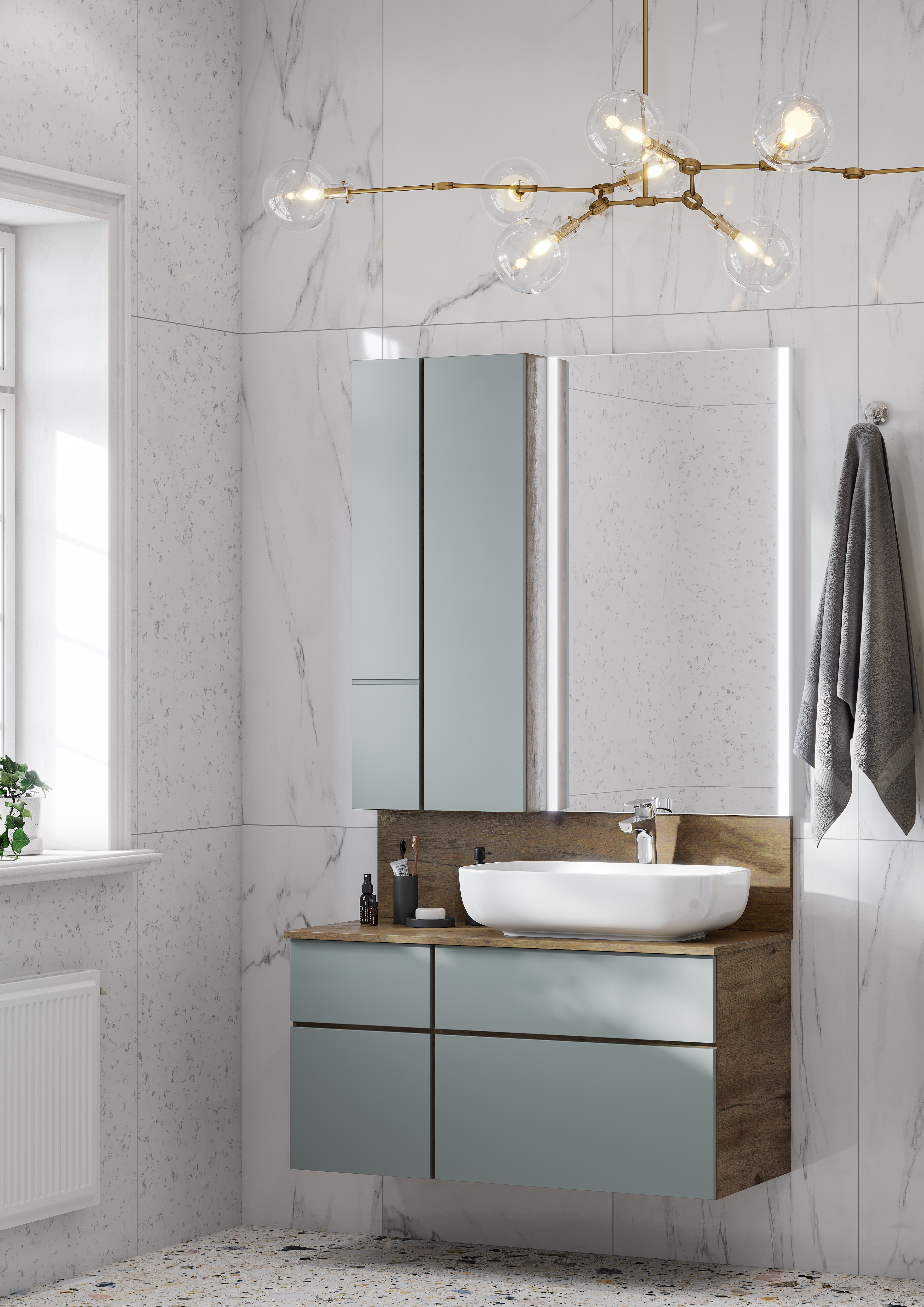 Раковина накладная Aquaton Лола 60х37 белый 1A73313KLK010 - 3