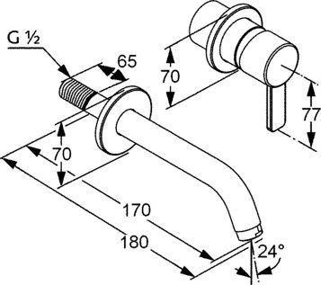 Смеситель для раковины Kludi Zenta хром  382440575 - 2
