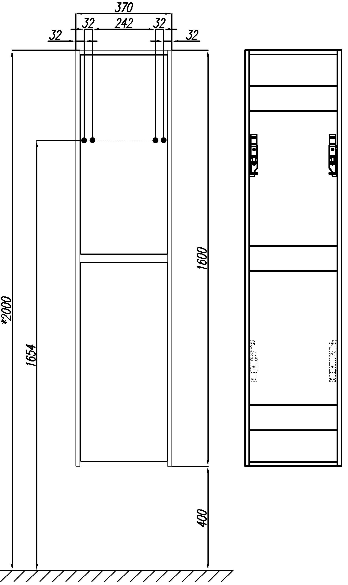 Шкаф-пенал STWORKI Кронборг 1A262303KB5A0 - 5