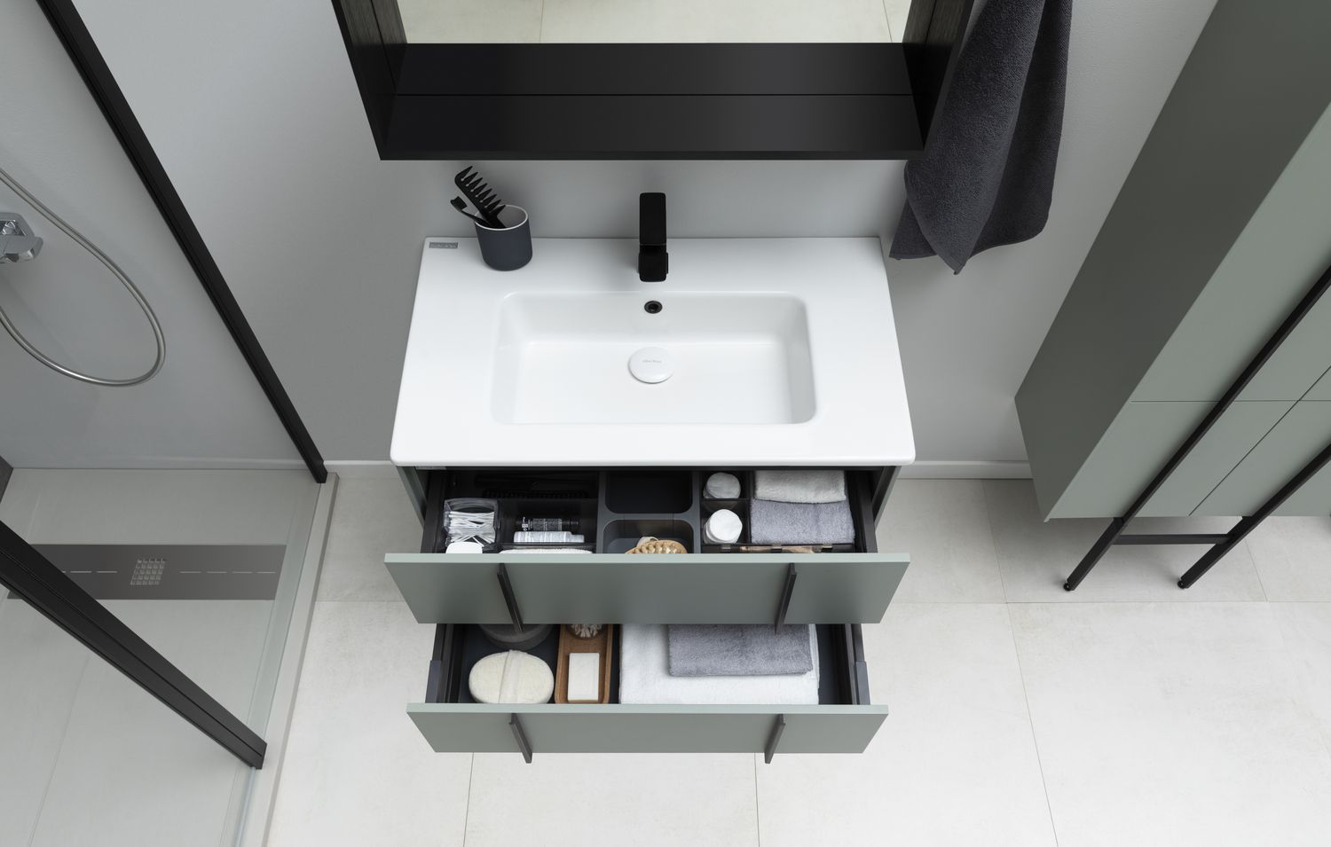 Тумба под раковину Allen Brau Reality 120 серо - зеленый матовый 1.32008.CGM - 13