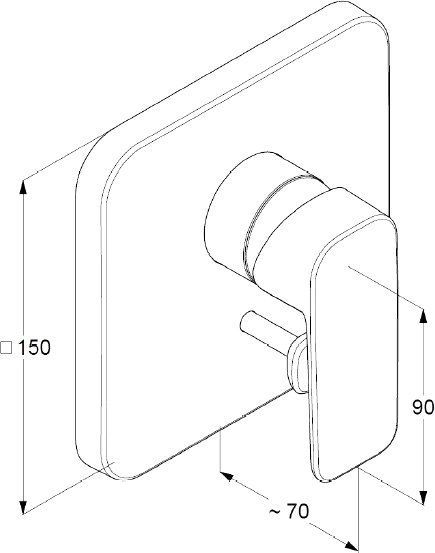 Смеситель Kludi Pure&Style 404190575 для ванны - 1