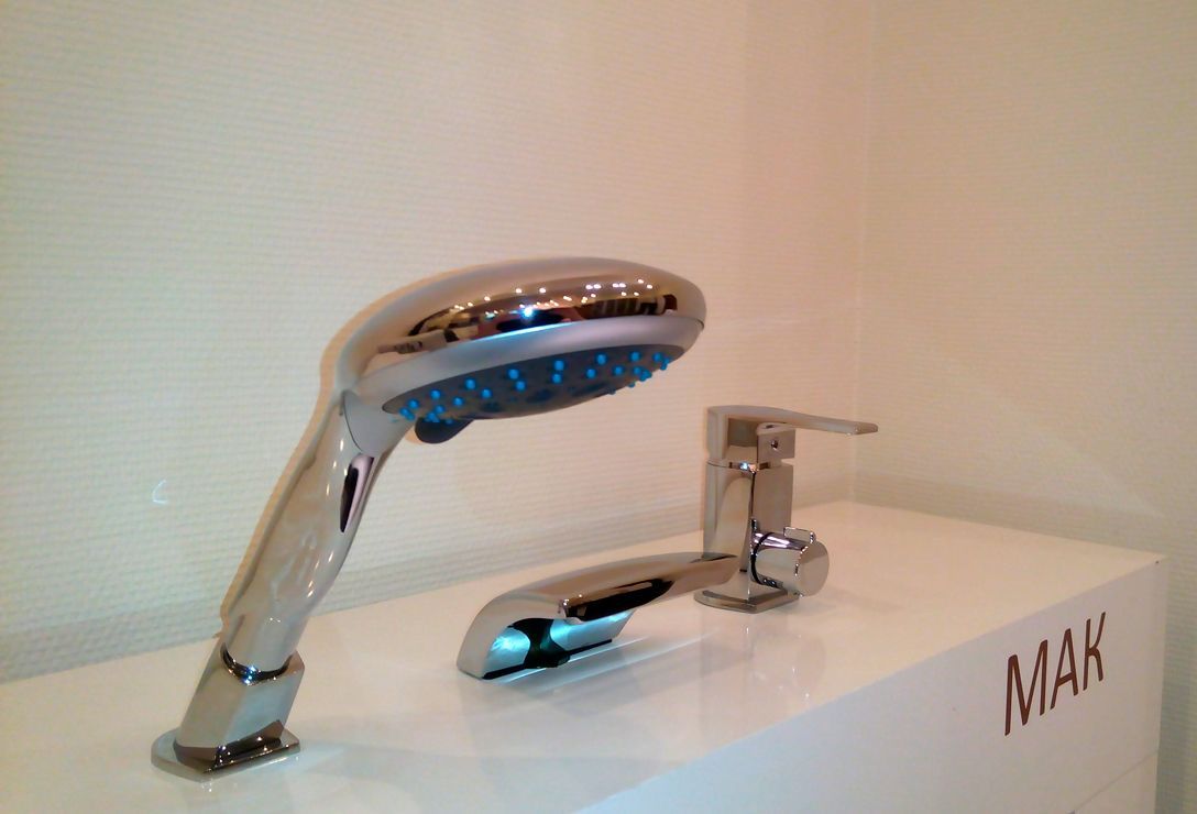 Смеситель на борт ванны GPD Atros хром   MAK67 - 1