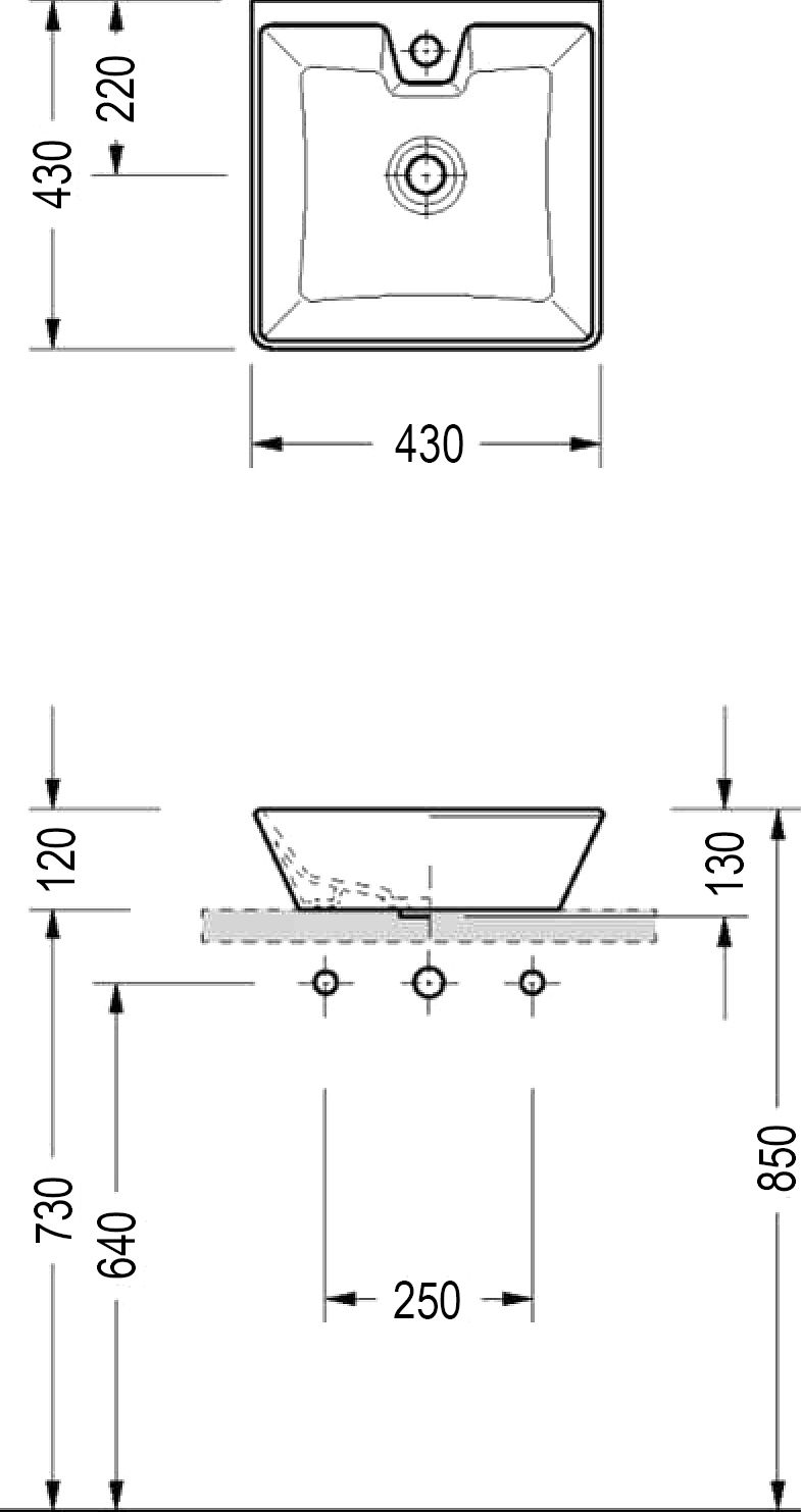 Накладная раковина Serel  43 см  2014 - 3