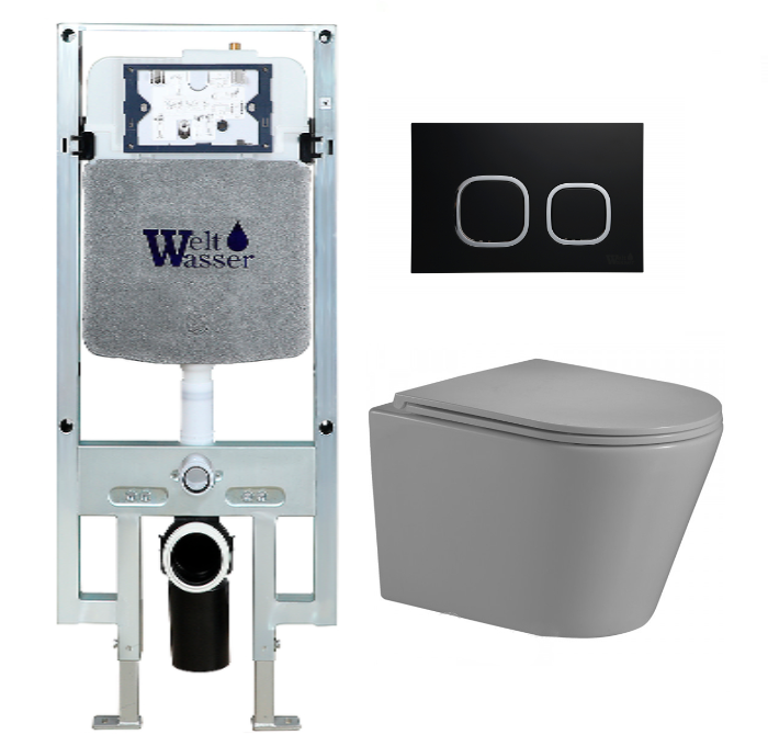 Комплект Weltwasser AMBERG 497 + SALZBACH 004 MT-GR + AMBERG RD-BL  10000006671 - 0