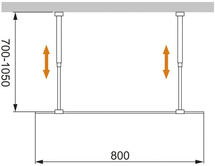 Боковая стенка Cezares Liberta 80 см  LIBERTA-L-2-80-C-Cr - 2