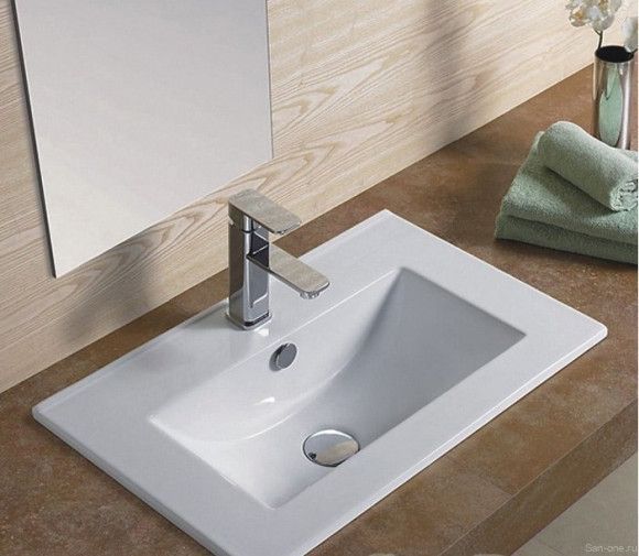 Раковина встраиваемая CeramaLux N 51 см белый  YJ-803-50 - 2