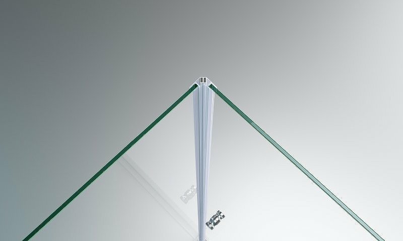 Душевой уголок BelBagno Etna 80х80 профиль хром стекло прозрачное ETNA-A-1-80-C-Cr - 6