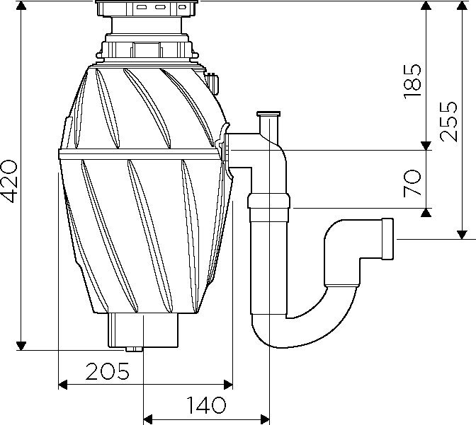 Измельчитель отходов Omoikiri Nagare 1000 4995058 - 5