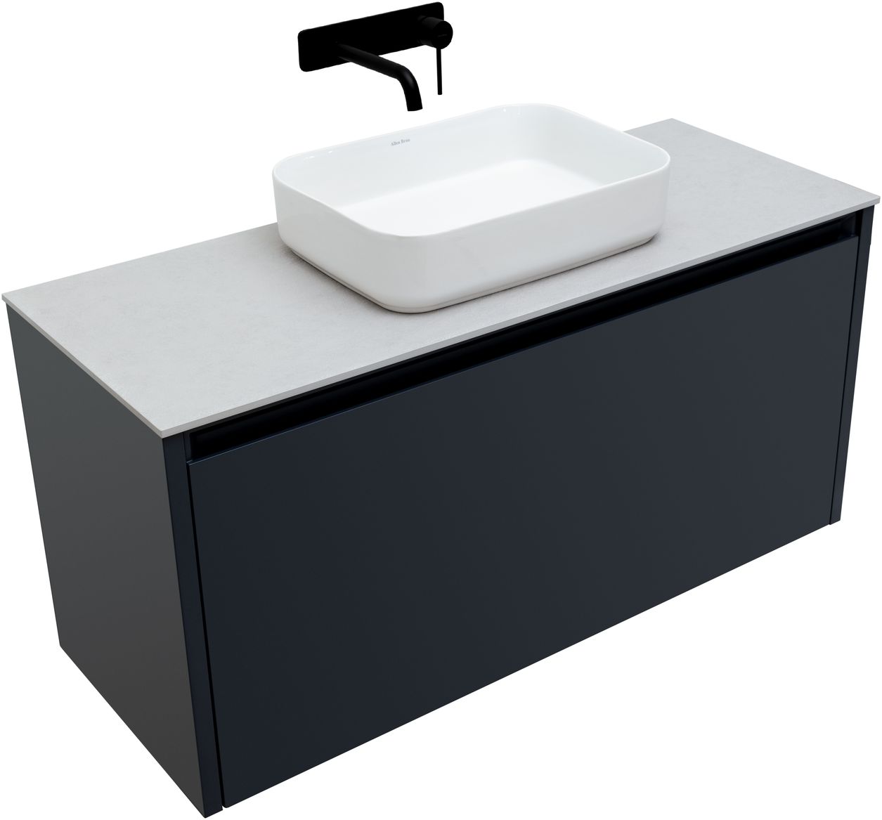 Тумба под раковину Allen Brau Fantasy 120 черный матовый 1.11006.AM - 2