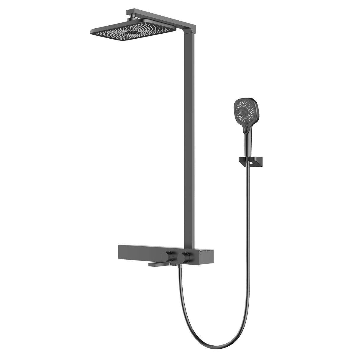 Душевая стойка Vincea Inspire термостатическая сталь VSFS-3I13TGM - 0