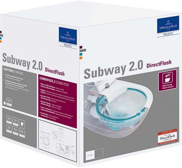 Унитаз подвесной Villeroy & Boch Subway 2.0 5614R201 alpin - 8