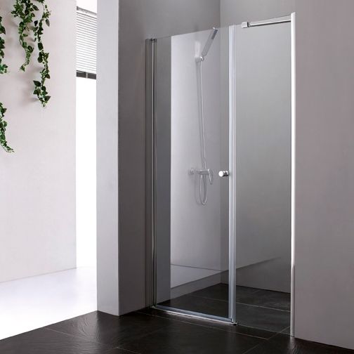 Душевая дверь Cezares Elena 120 хром стекло рифленое ELENA-W-B-11-30+90-P-Cr-L - 0