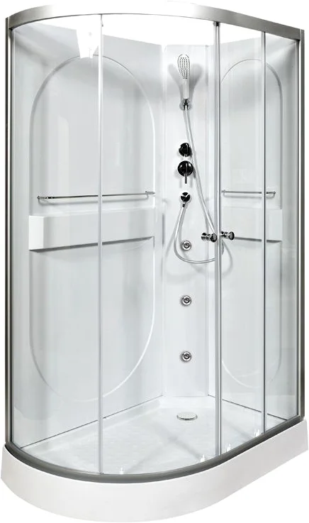 Душевая кабина L 120х80 с гидромассажем, без крыши  L620RNGM - 1