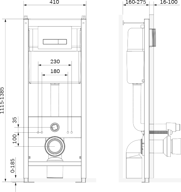 Система инсталляции для унитазов AM.PM Start I012703.0251 - 1
