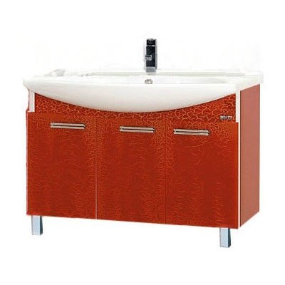 Джулия - 105 Тумба прямая КРАКОЛЕТ красный Л-Джу01105-0413Пр - 0